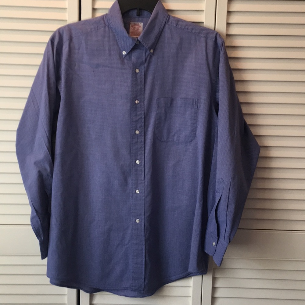Brooks Brothers blue check Men’s shirt. 161/2.